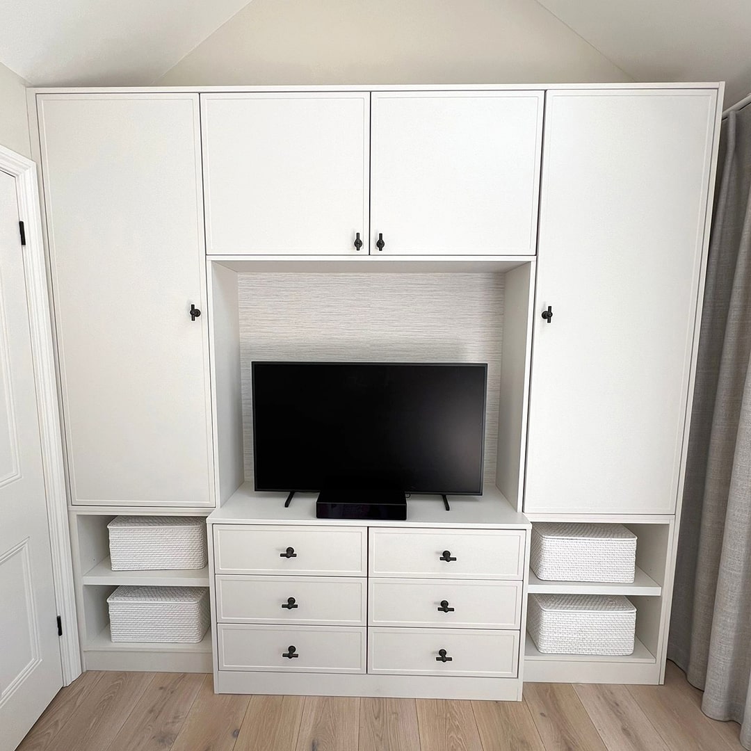 Bespoke fitted storage cupboards for home office