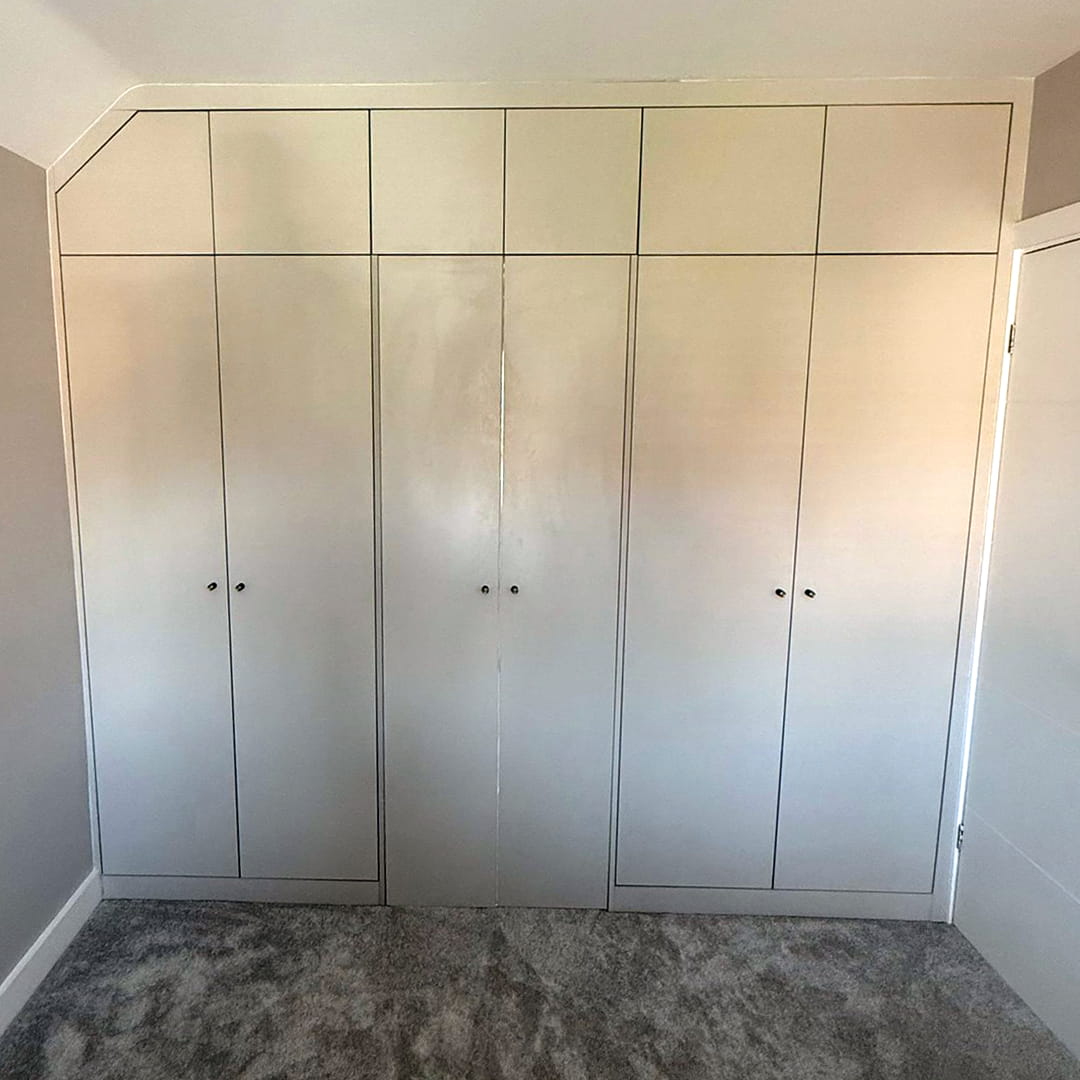 Budget Friendly Built-In Wardrobes Hide Ensuite Bathroom