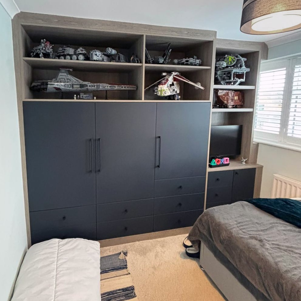 Kids Built-In Wardrobe Stores Large Lego Collection in Buckinghamshire