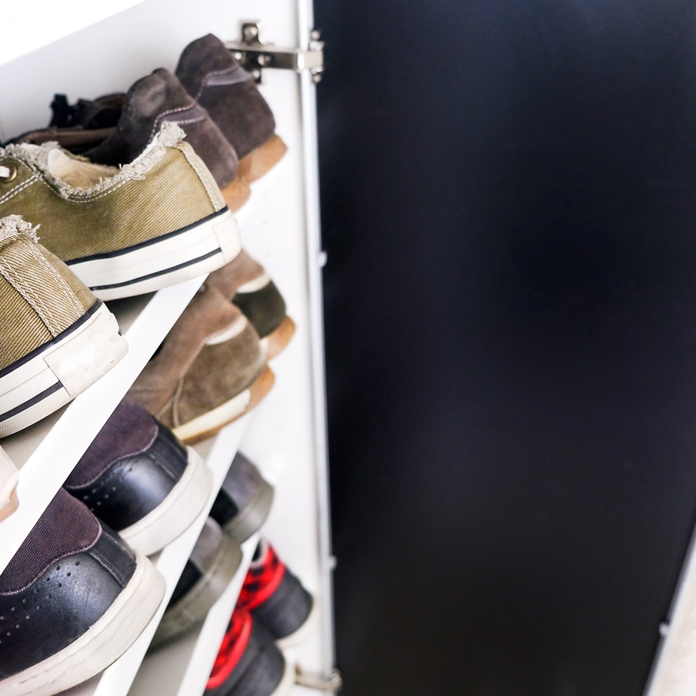 Coat and shoe storage