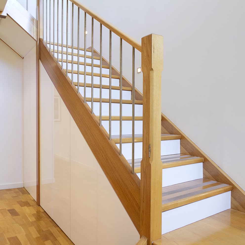 Made-to-measure under-stairs fitted cupboards